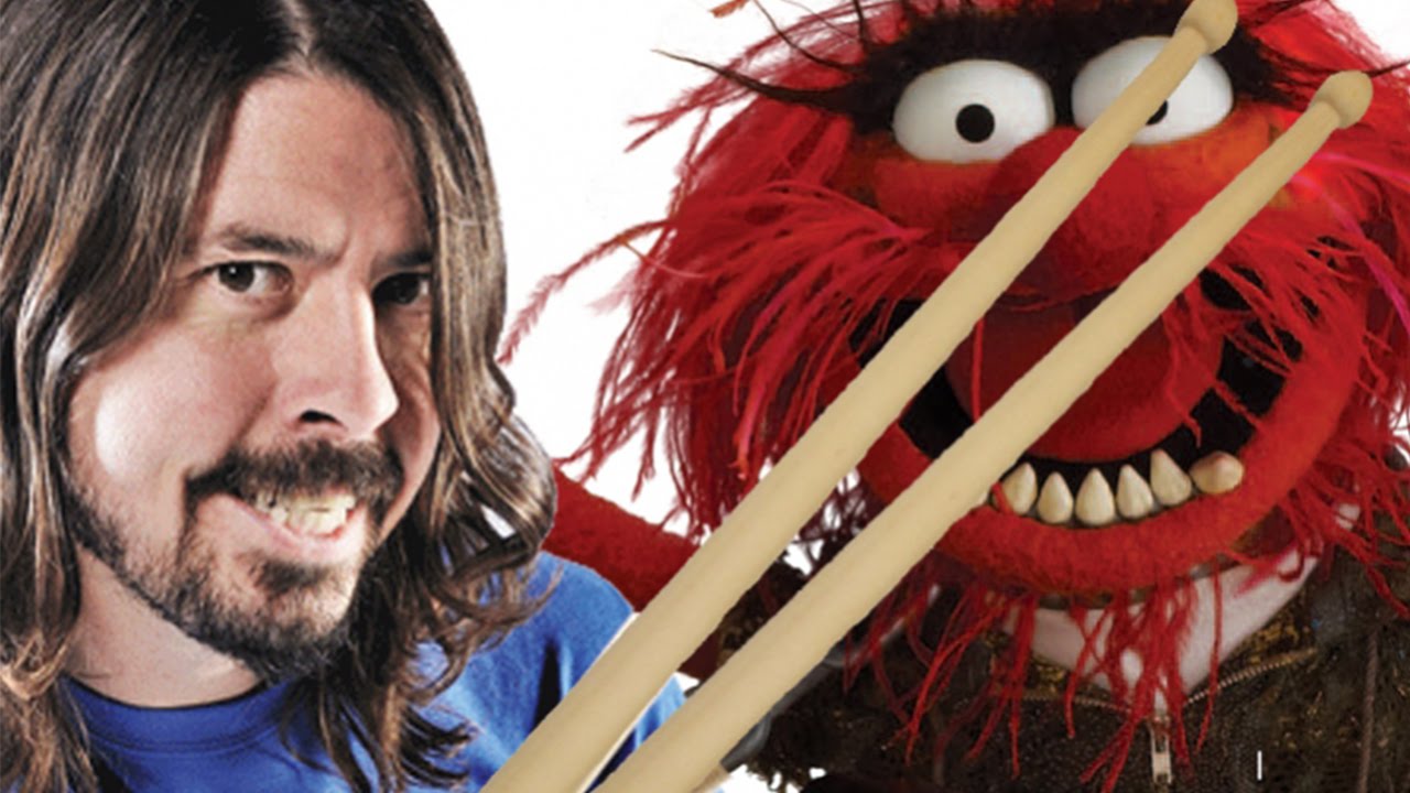 Cover Dave Grohl vs Animal en pelea de bateristas