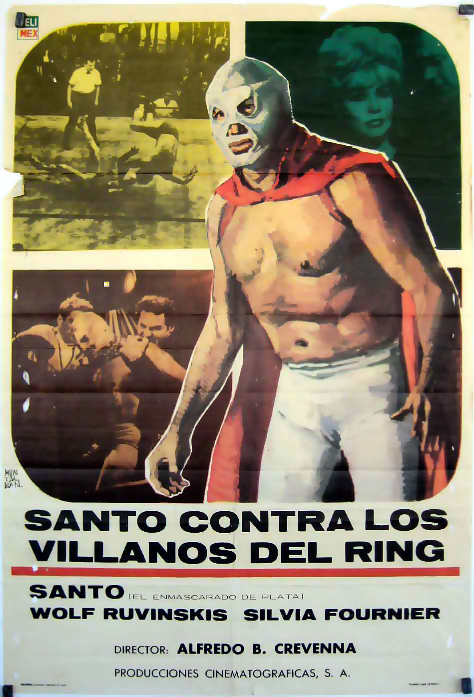 Santo el Enmascarado de Plata vs los Villanos del Ring
