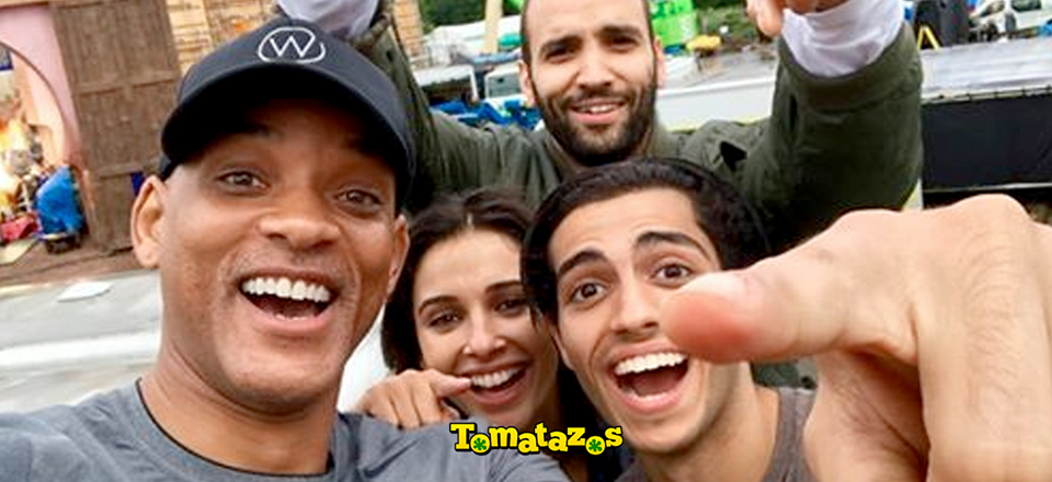 Aladdin: Will Smith comparte la primera imagen oficial del elenco en el set de filmación