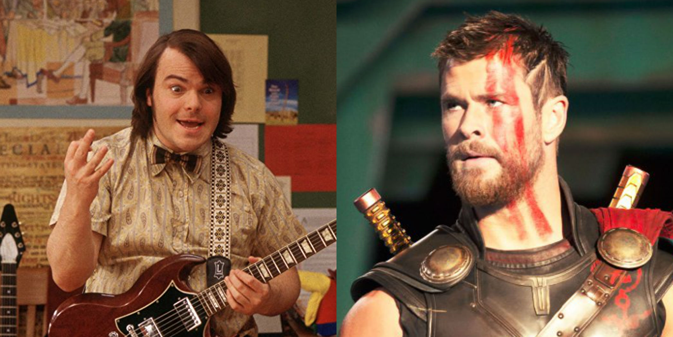 Jack Black acusa a Thor: Ragnarok de plagiar Escuela de Rock y Chris Hemsworth le responde