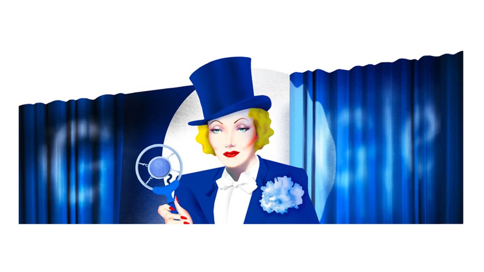 Marlene Dietrich es la imagen del doodle de hoy