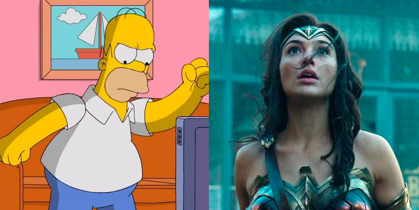 Gal Gadot audiciona para Homero Simpson y él se burla de DC Cómics