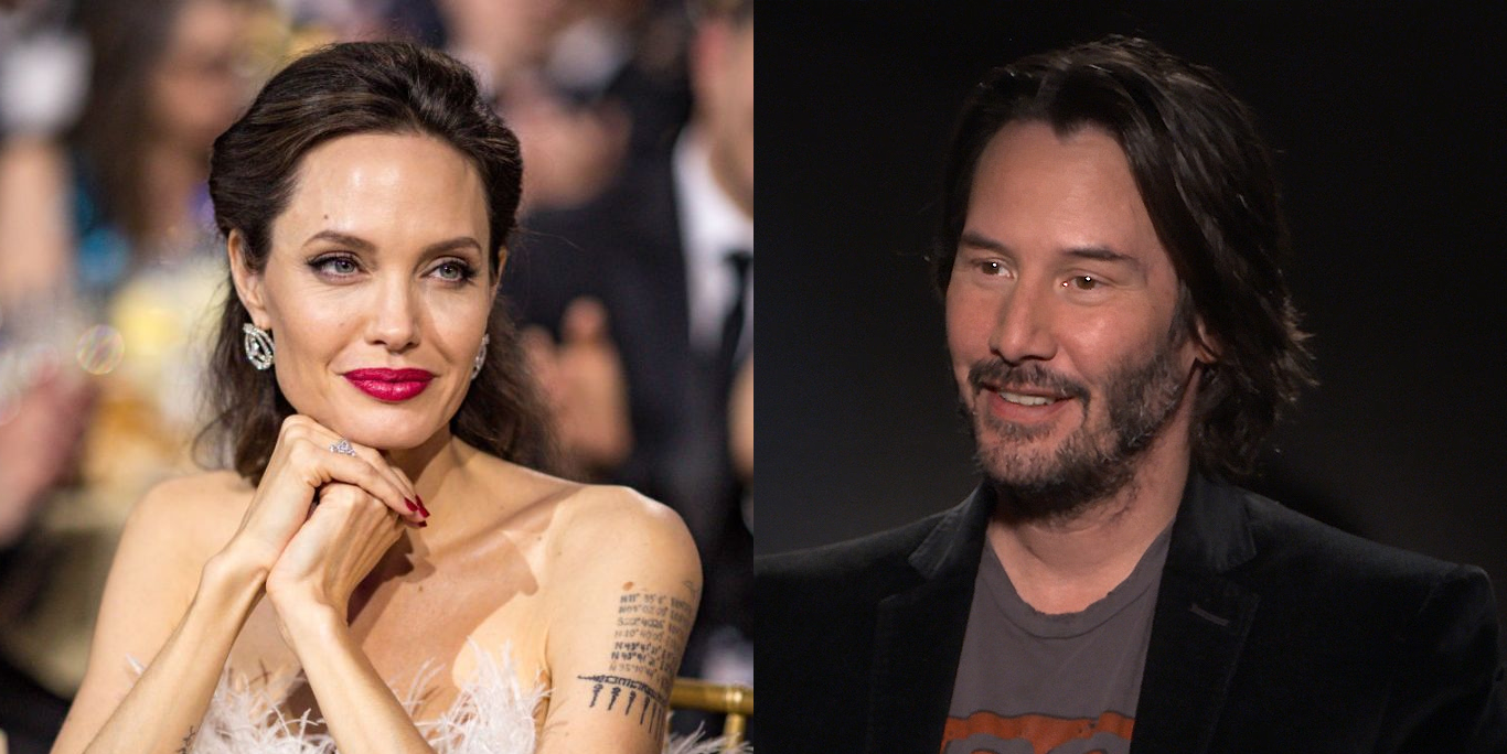 Angelina Jolie y Keanu Reeves podrían estar saliendo en secreto