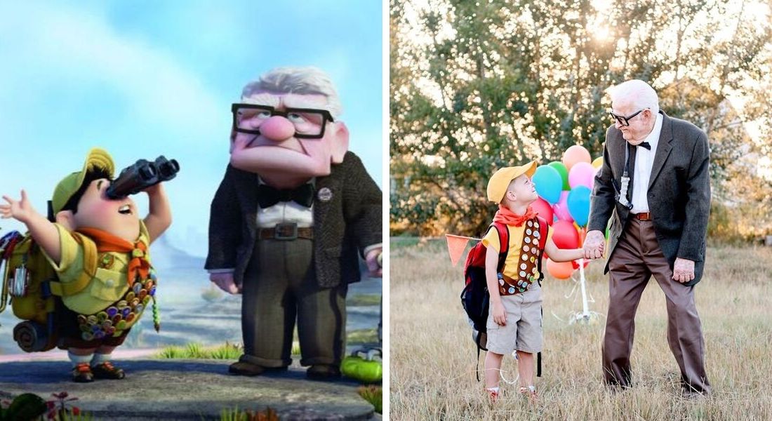 Madre obsequia a su hijo una sesión de fotos inspirada en UP