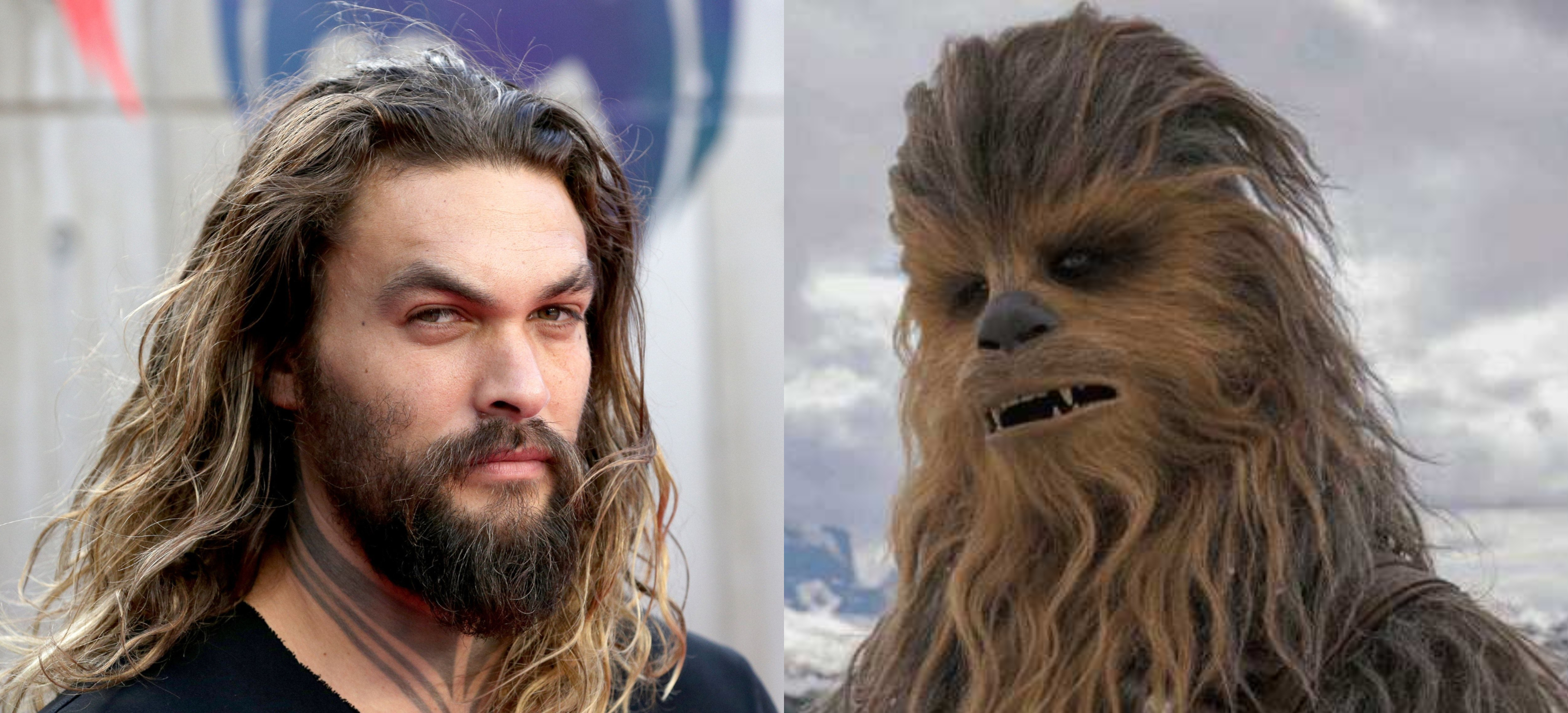 Star Wars: actor de Chewbacca quiere que Jason Momoa se convierta en un Wookiee