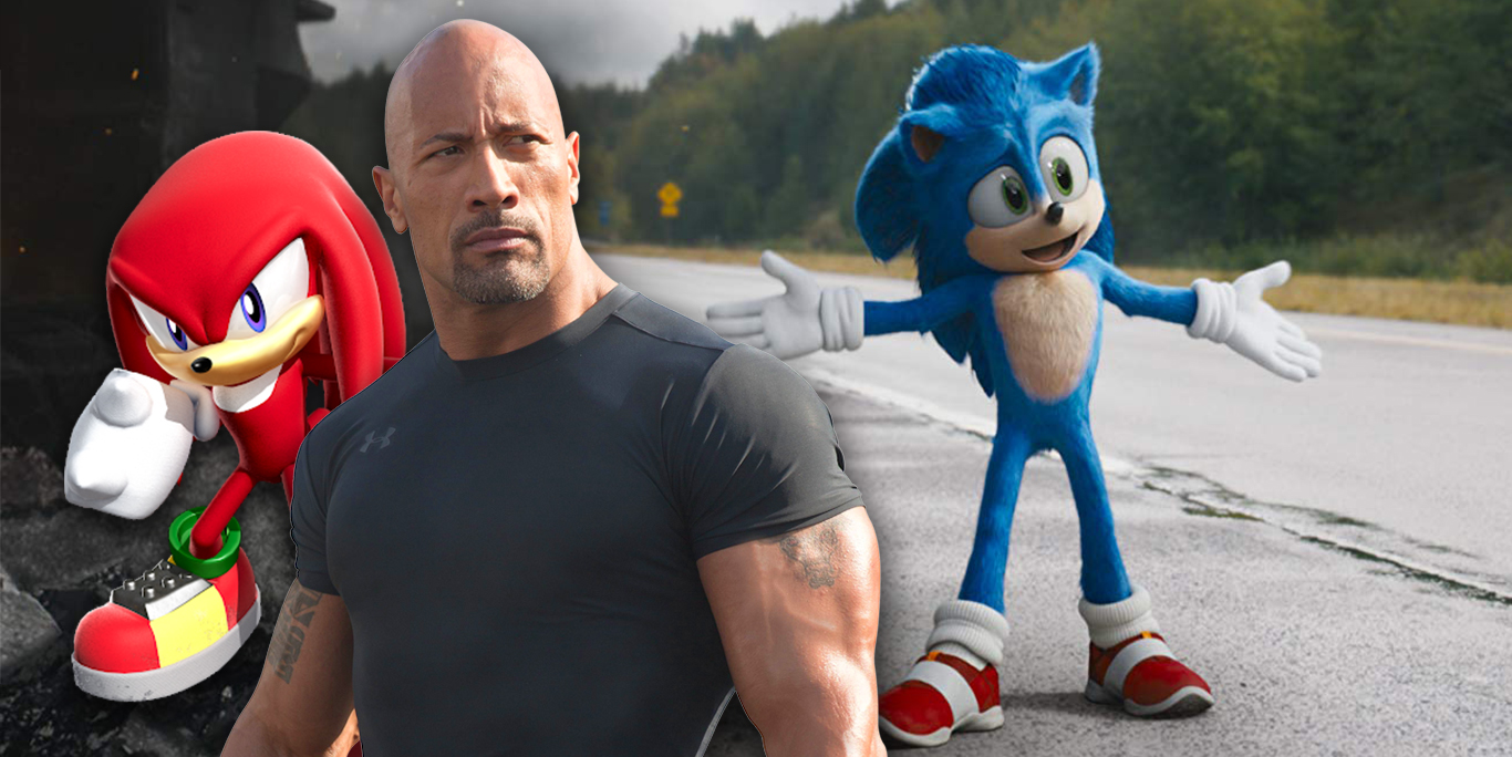 Sonic La Película: Dwayne Johnson podría interpretar a Knuckles en la secuela