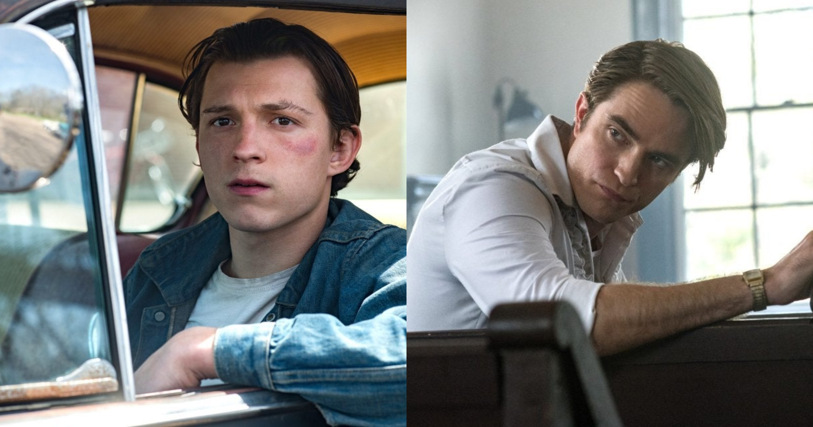 Primeras imágenes de Tom Holland y Robert Pattinson en The Devil All the Time, la nueva película de Netflix