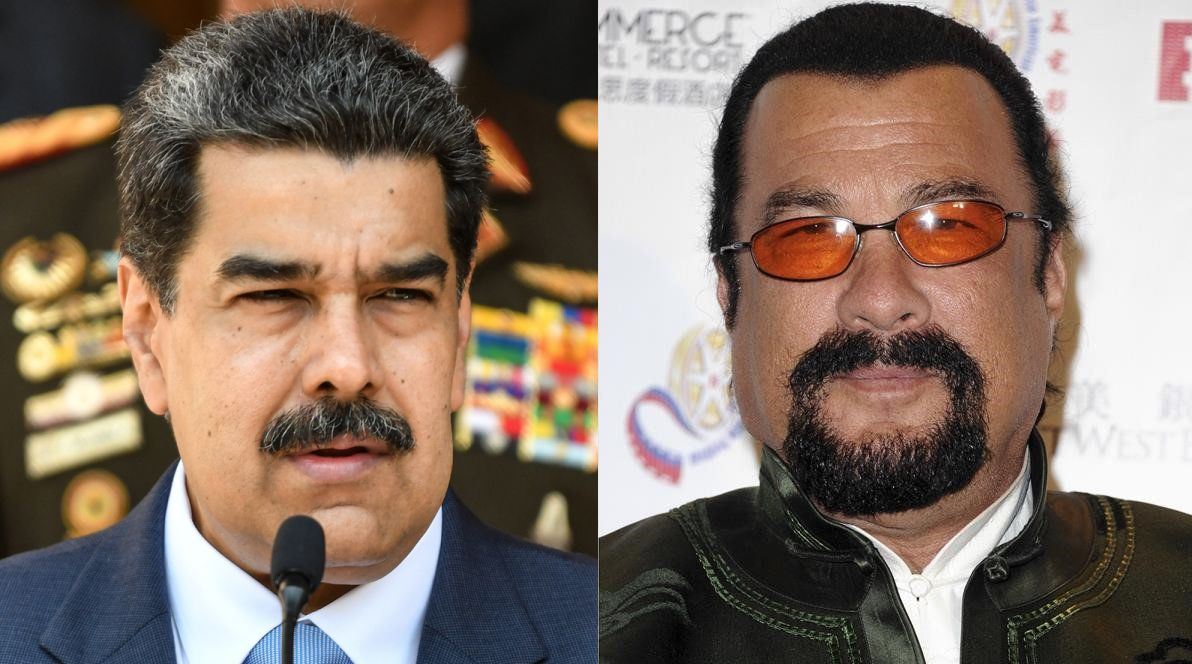 Steven Seagal es tendencia por visitar Venezuela y regalar una katana a Nicolás Maduro