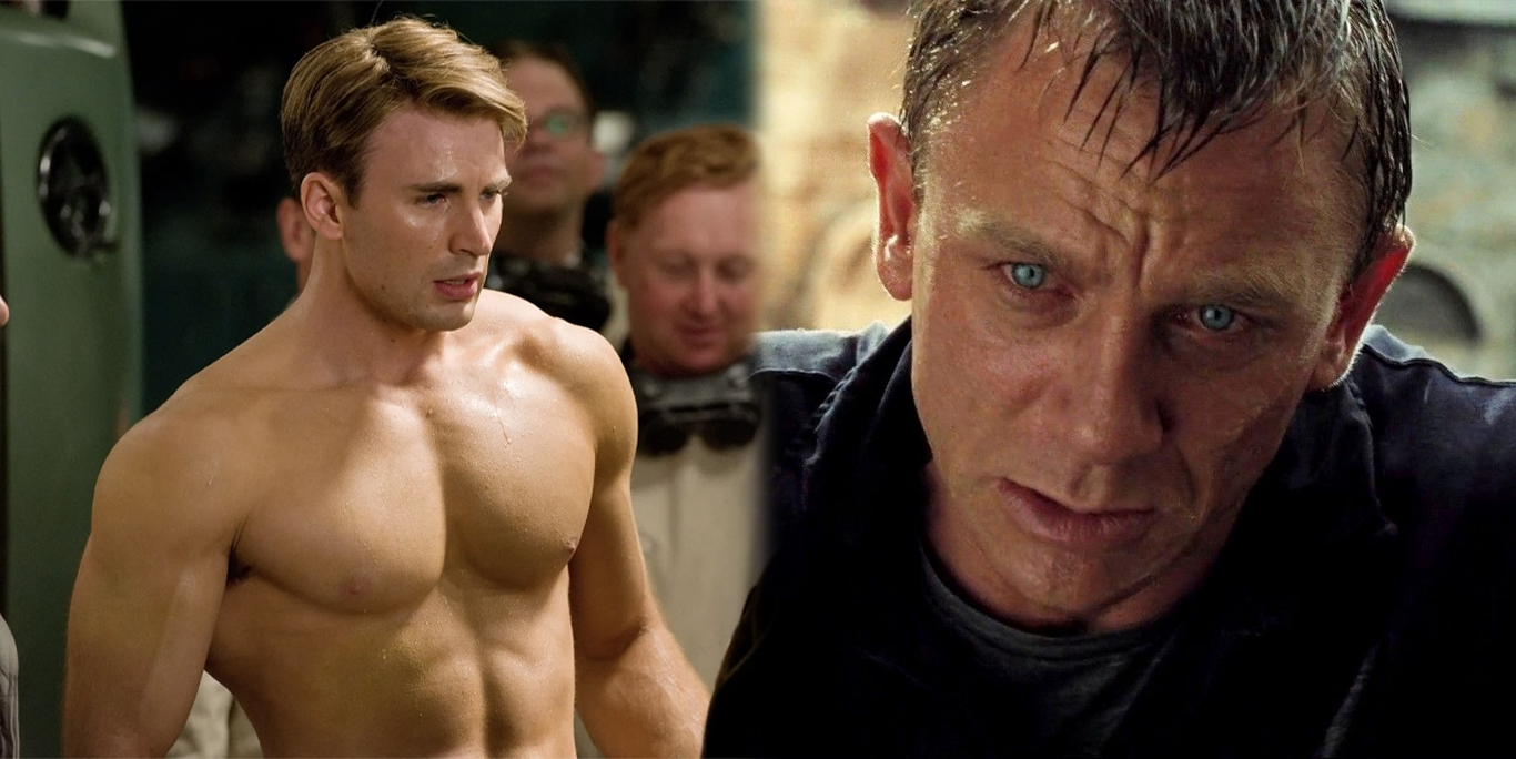 Daniel Craig está celoso de los pectorales de Chris Evans