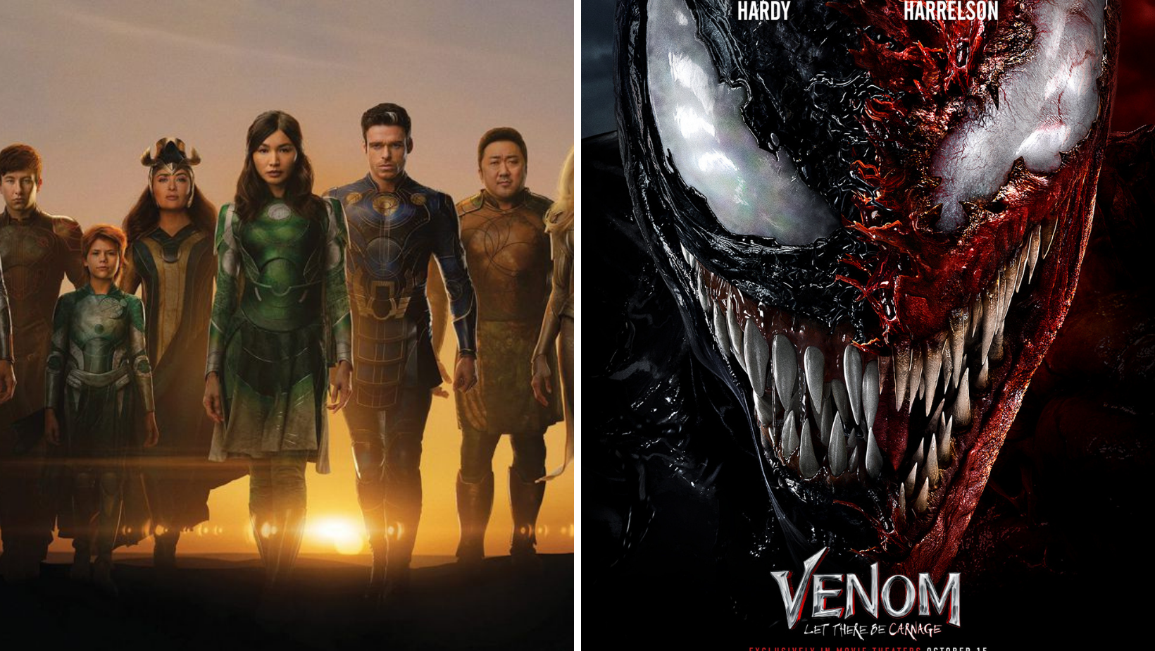 Eternals consigue superar a Venom 2 durante su fin de semana de apertura en la taquilla mexicana