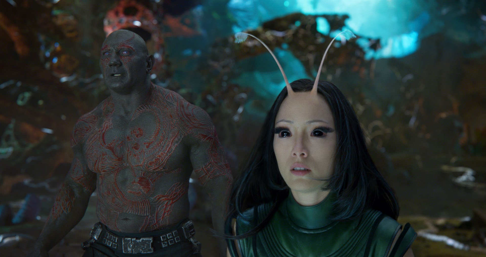 Guardianes de la Galaxia Vol. 3: fotos del set revelan primer vistazo a Drax y Mantis