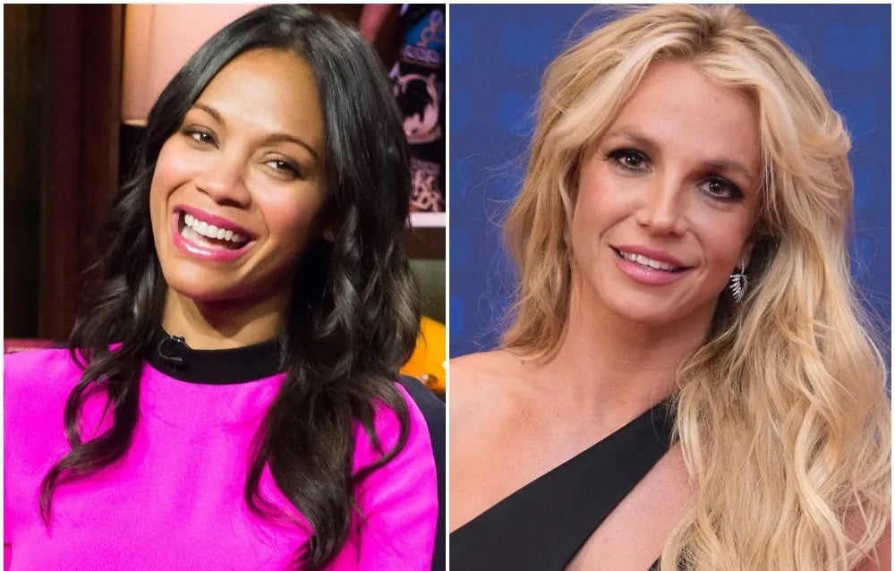 Zoe Saldana recuerda su participación en Amigas para siempre junto a Britney Spears