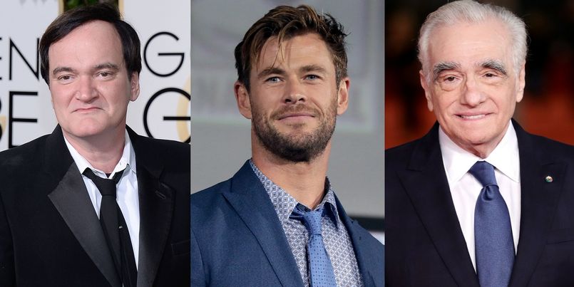 Chris Hemsworth cree que nunca podrá trabajar con Tarantino y Scorsese por las críticas que hicieron a Marvel