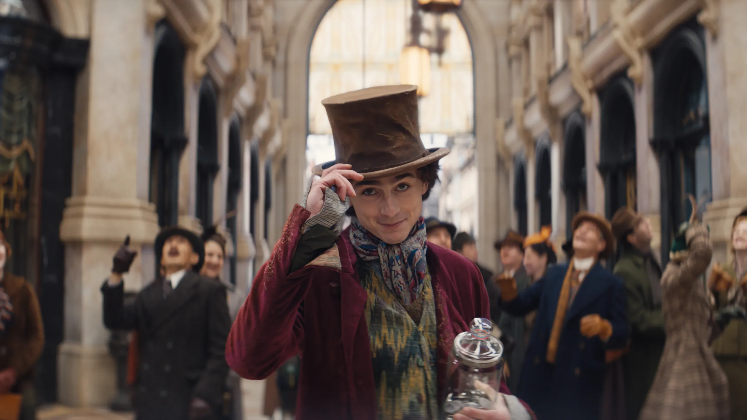 Wonka: Timothée Chalamet se bañó en una tina de chocolate caliente