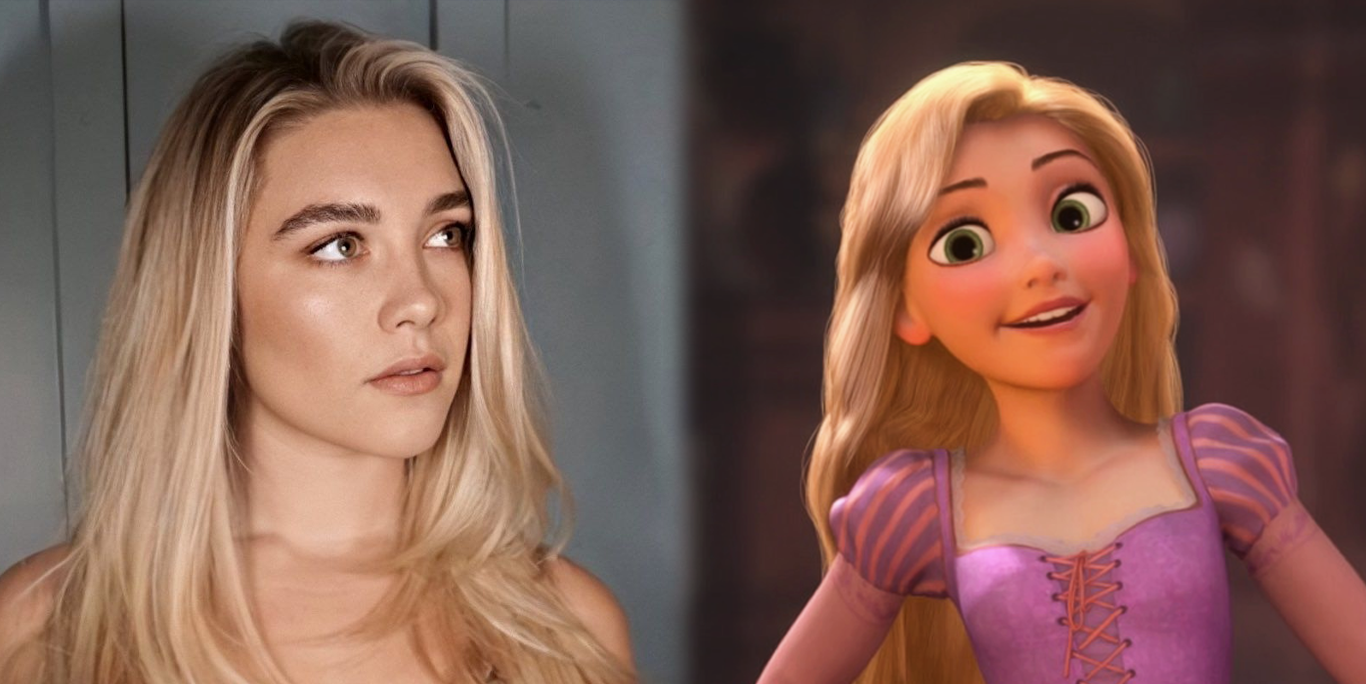 Disney estaría buscando a Florence Pugh para interpretar a Rapunzel en el remake live-action de Enredados