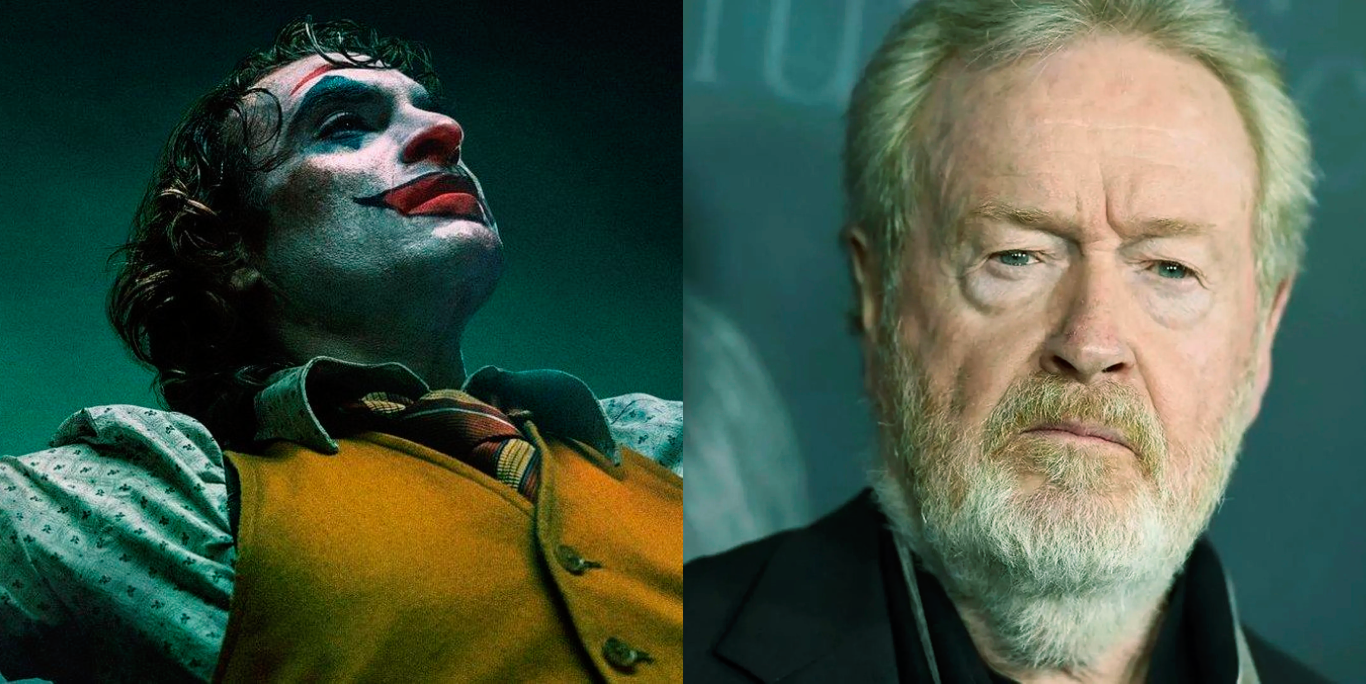 Ridley Scott critica Guasón por “celebrar la violencia” pero elogia la actuación de Joaquin Phoenix