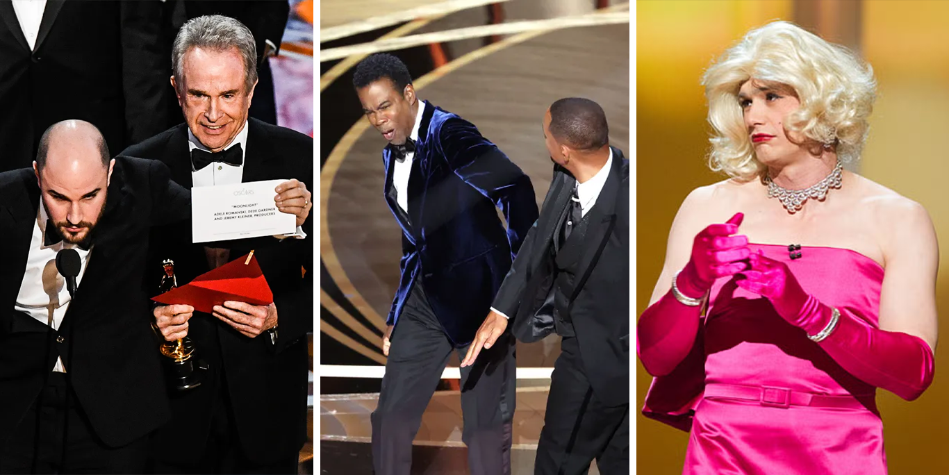 Los 10 momentos más bochornosos en la historia de los Premios Oscar