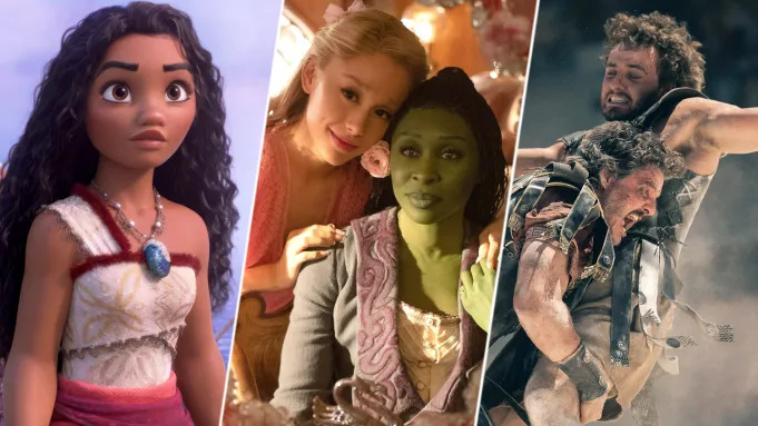 Thanksgiving de mucho cine: ‘Moana’, ‘Wicked’ y ‘Gladiador 2’ baten récords de taquilla durante el fin de semana