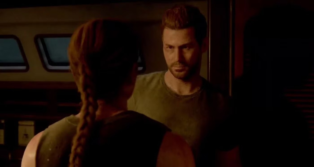 5. Flashbacks de Abby con Owen: Durante su parte de la historia, Abby revive momentos íntimos con Owen: su paso por el acuario, su distanciamiento y la tensión emocional entre ellos. (Crédito: Naughty Dog / PlayStation)